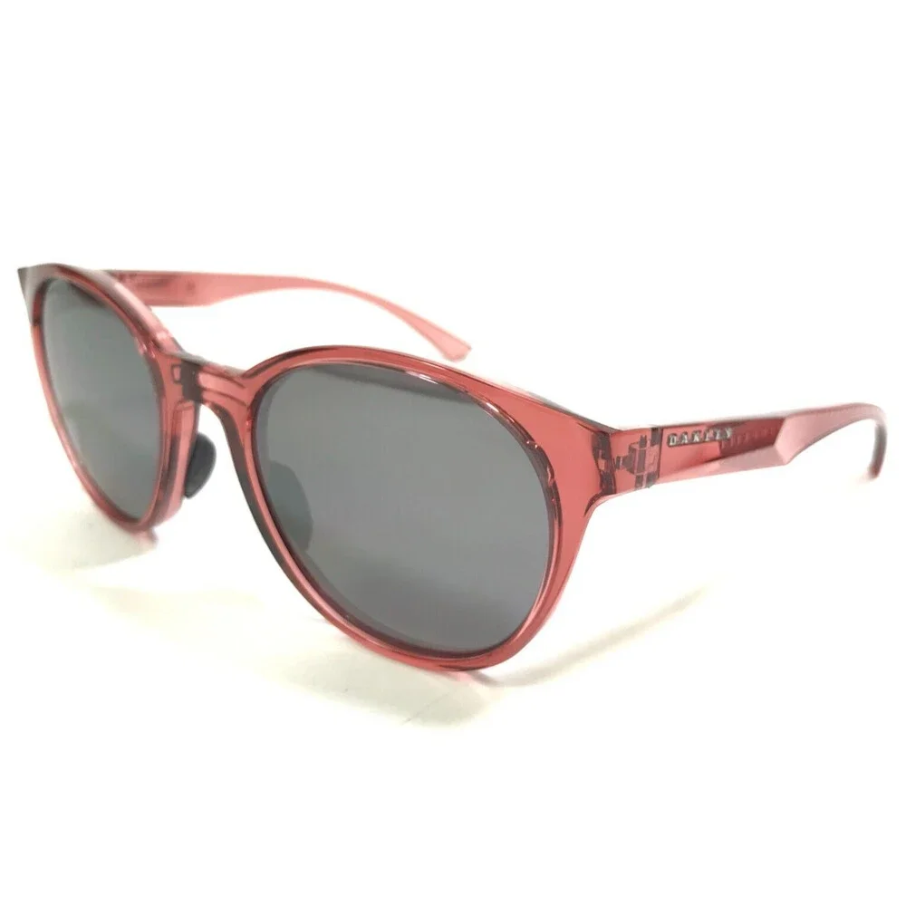 Oakley Sunglasses Spindrift OO9474-0752 Clear Berry Red Gray Polarized Lenses